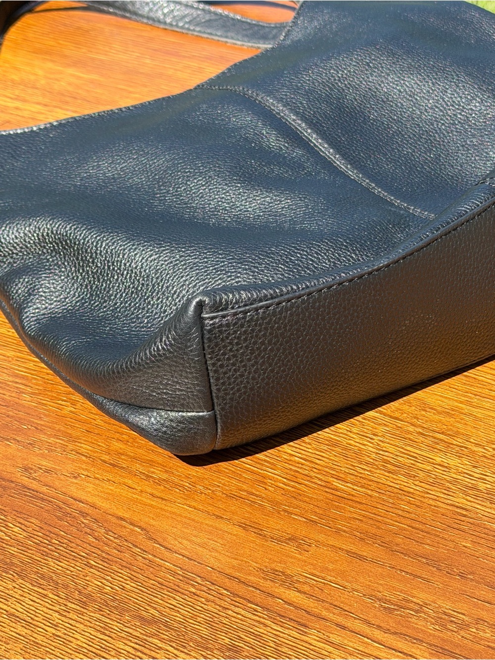 The Sak Huntley Black Leather Hobo Shoulder Bag Slouchy Large - Picture 10 of 14